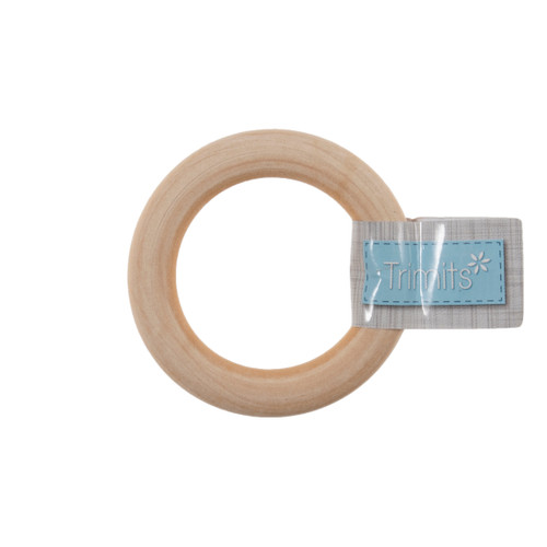 Craft Ring: Wooden: Round: 5.5cm Diameter by Trimits