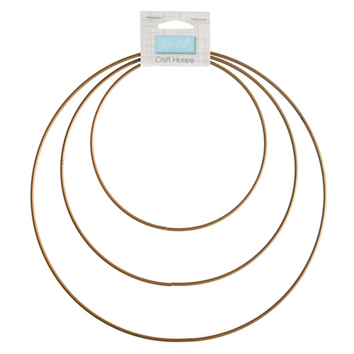 Craft Hoops: Wire: 15-25cm: 3 Sizes: Gold by Trimits