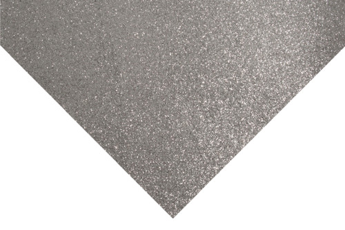 1 sheet of Silver Glitter Felt 30 x 23cm by Trimits