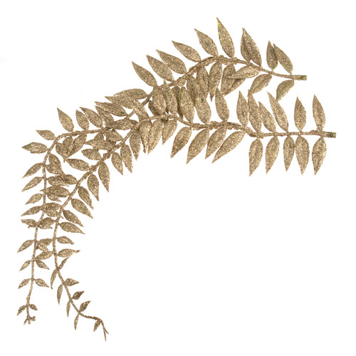 Leaves: Fern: 8 x 22cm: 1 Bunch of 2 Stems: Gold by Occasions