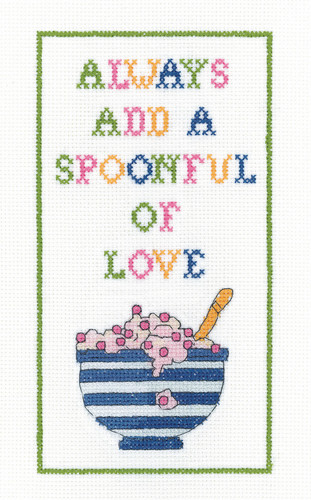 Spoonful of Love Cross Stitch Kit By Karen Carter