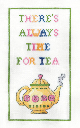 Time for Tea Cross Stitch Kit by Heritage