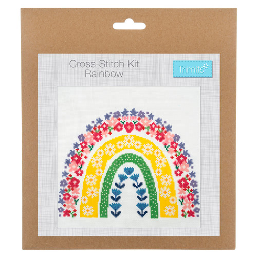 Rainbow Starter Cross Stitch Kit by Trimits