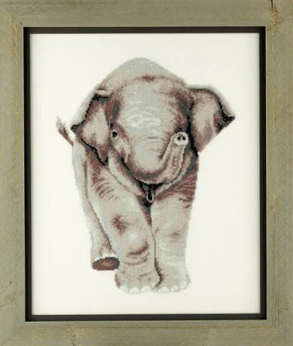 Baby Elephant Cross Stitch Kit by Pako