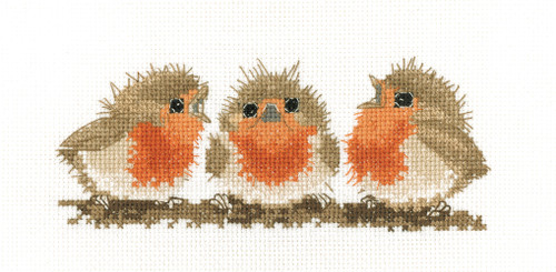 Ruffled Robins Cross stitch Kit by Valerie Pfeiffer