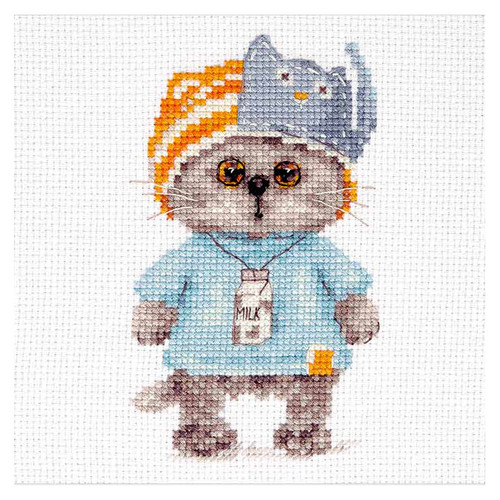 Baby Cat Count Cross Stitch Kit By Alisa
