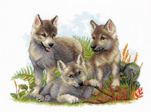 Sons of the Forest Cross stitch Kit by Riolis