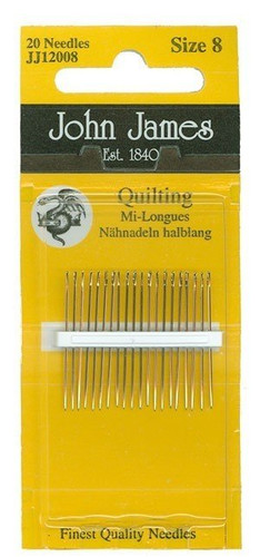 Pack of Quilting Needles. Size 8