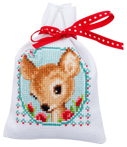 Fairy Tale Set of 3 Gift Bags Counted Cross Stitch Kit by Vervaco