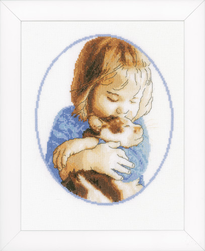 Cat Cuddles Counted Cross Stitch Kit by Vervaco