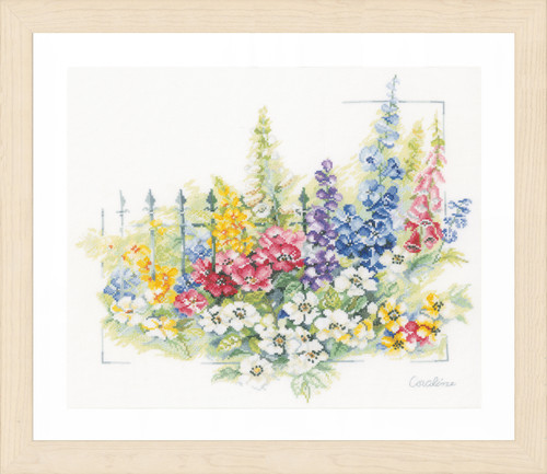 Flower Explosion Counted Cross Stitch Kit on Aida by Lanarte