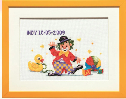 Toys Clown Cross stitch Kit by Pako