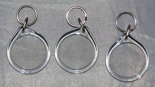 Small Round Key ring Fob (Pack of 3)