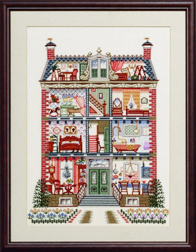 Dolls House  Cross stitch Kit by Pako