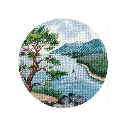 Lake Counted Cross Stitch Kit By Oven