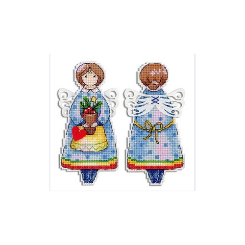 Winter Angel Counted Cross Stitch Kit On Plastic Canvas By MP Studia