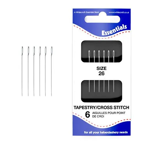 6 Tapestry Needles Size 26 By Whitecroft