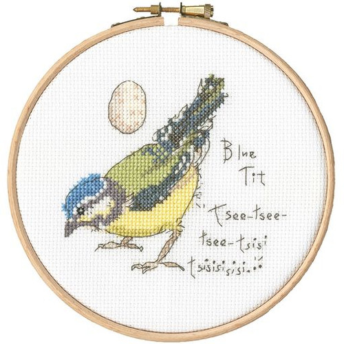 Little Blue Tit Counted Cross Stitch Kit by Bothy Threads