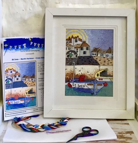 St Ives Cross Stitch Kit, Cornwall By Emma Louise