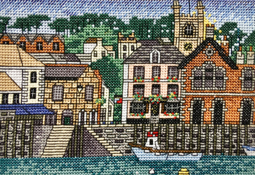 Fowey Harbour Cross Stitch Kit By Emma  Louise