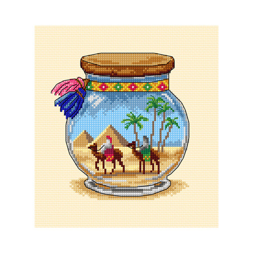 Vacation Memories: Pyramids Counted Cross Stitch Kit By Orchidea