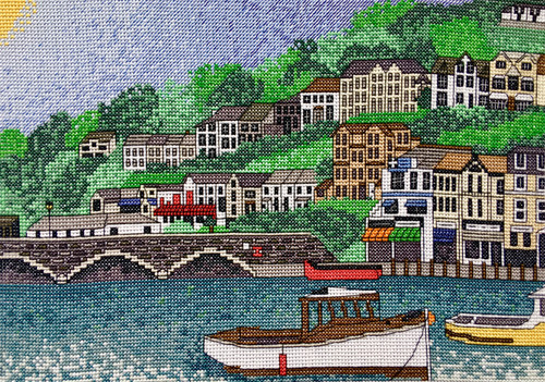 Looe Harbour Cross Stitch Kit  By Emma Louise