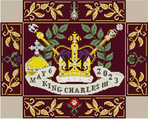 King Charles III Church kneeler on Red By Jacksons