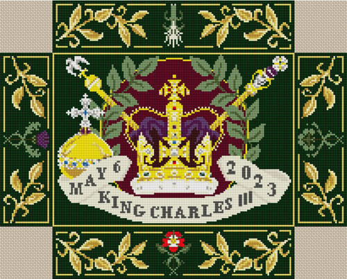 King Charles III Church kneeler on GreenBy Jacksons