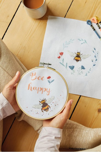 The Well-Bee-ing Cross Stitch Duo Kit by DMC