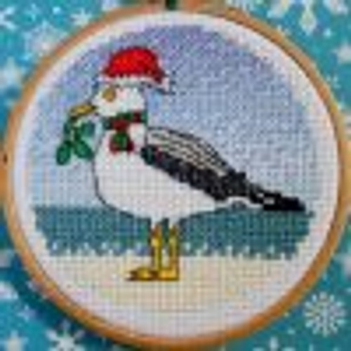 Christmas Seagull Cross Stitch Kit by Emma Louise