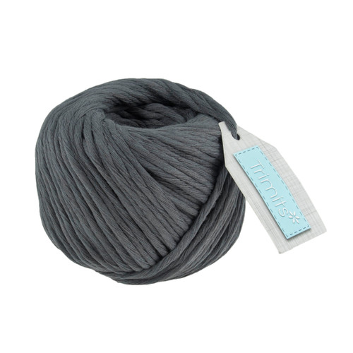 Slate Grey Macramé Cord: Cotton: 50m x 4mm By Trimits