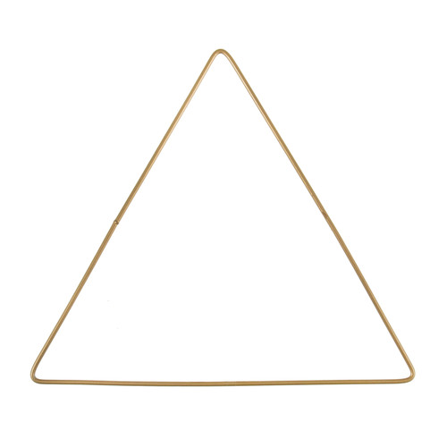 1 Metal Triangle Craft Hoop 20cm - Gold