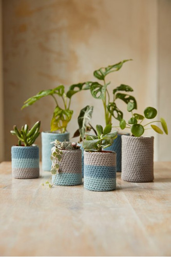 The Peaceful Plant Pots Crochet Kit by DMC