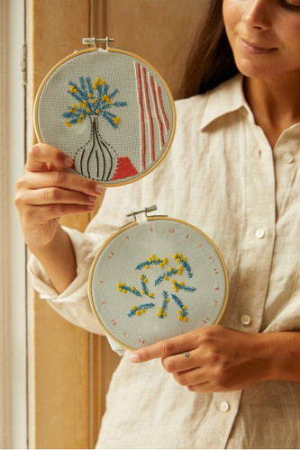 The Mellow Mimosa Embroidery Duo Kit by DMC