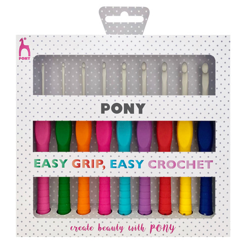 Easy Grip: Crochet Hook Set: Set of 9