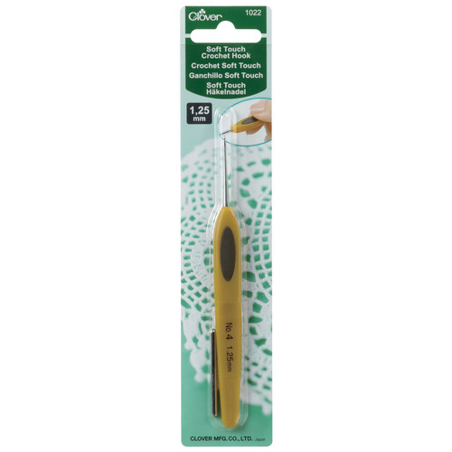 Crochet Hook: Soft Touch: Steel: 12.5cm x 1.25mm by Clover