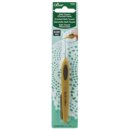 Crochet Hook: Soft Touch: Steel: 12.5cm x 0.60mm by Clover