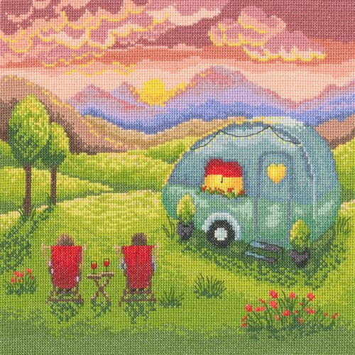 Our Happy Place Counted Cross Stitch Kit By Bothy Threads