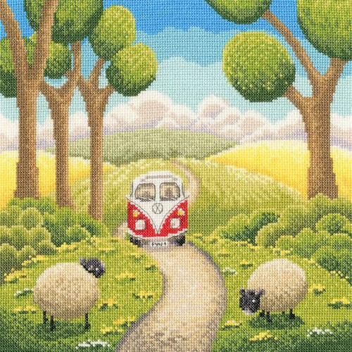 Road Trip Counted Cross Stitch Kit By Bothy Threads
