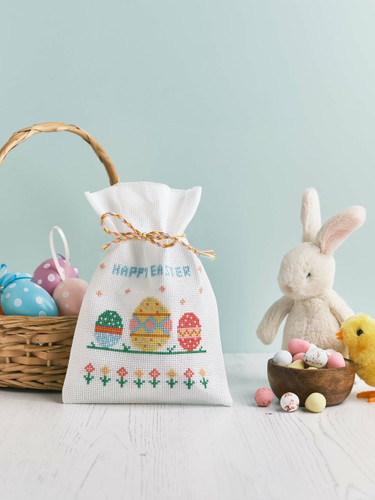 Easter Cross stitch Gift Bag By Anchor