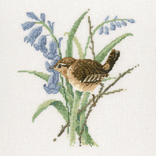 Wren Cross stitch Kit by David Merry