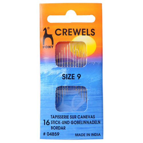 Hand Sewing Needles: Crewels: Gold Eye: Size 9