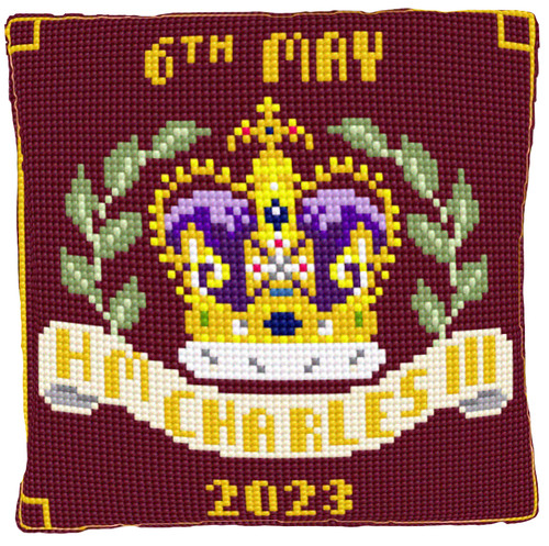 Kings Coronation Cushion Kit Red By Jacksons