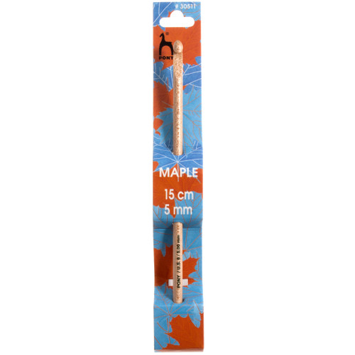 Crochet Hook: Maple: 15cm x 6.00mm by Pony