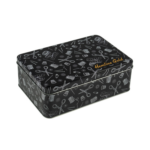 Sewing Accessories Tin: Large: 19 x 13 x 6.5cm