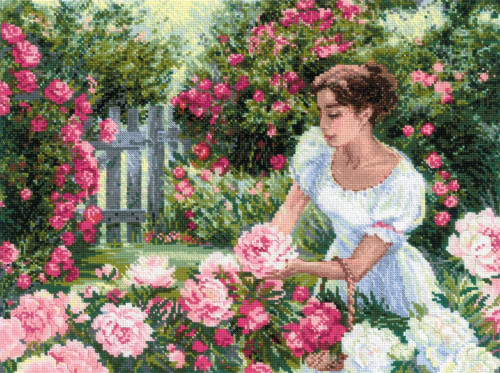 In the Garden Counted Cross Stitch Kit By Riolis