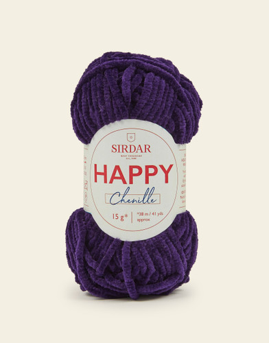 Happy Chenille Crochet Yarn - Queenie - 033