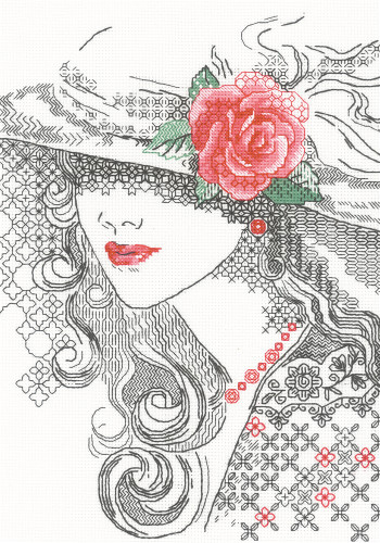 Mysterious Rose Counted Cross Stitch Kit By Riolis