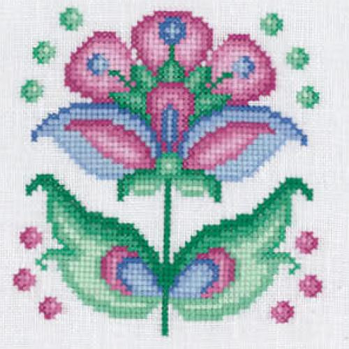 Spring Garden Cross stitch Kit By CWOC