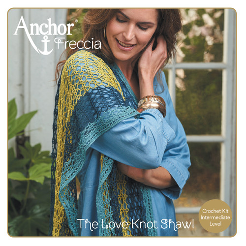 Crochet Kit: Charming Stole: Sea Cost by Anchor